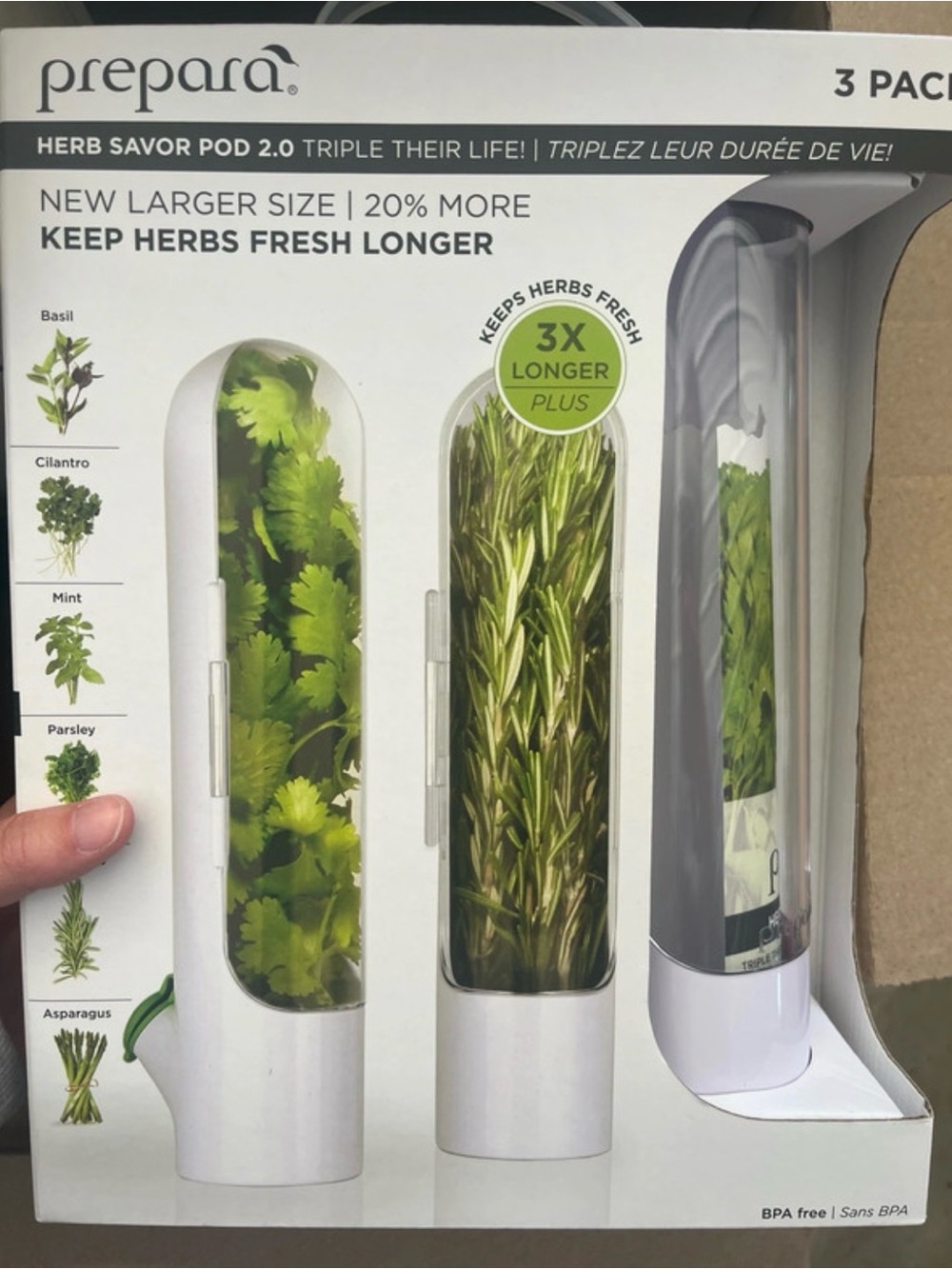 New prepara herb saver - set of 3